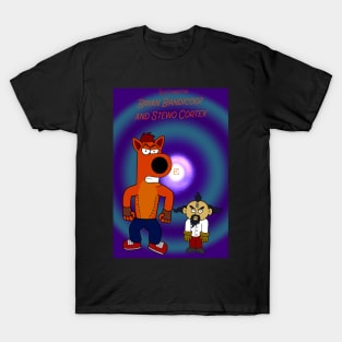 Brian Bandicoot and Stewo Cortex T-Shirt